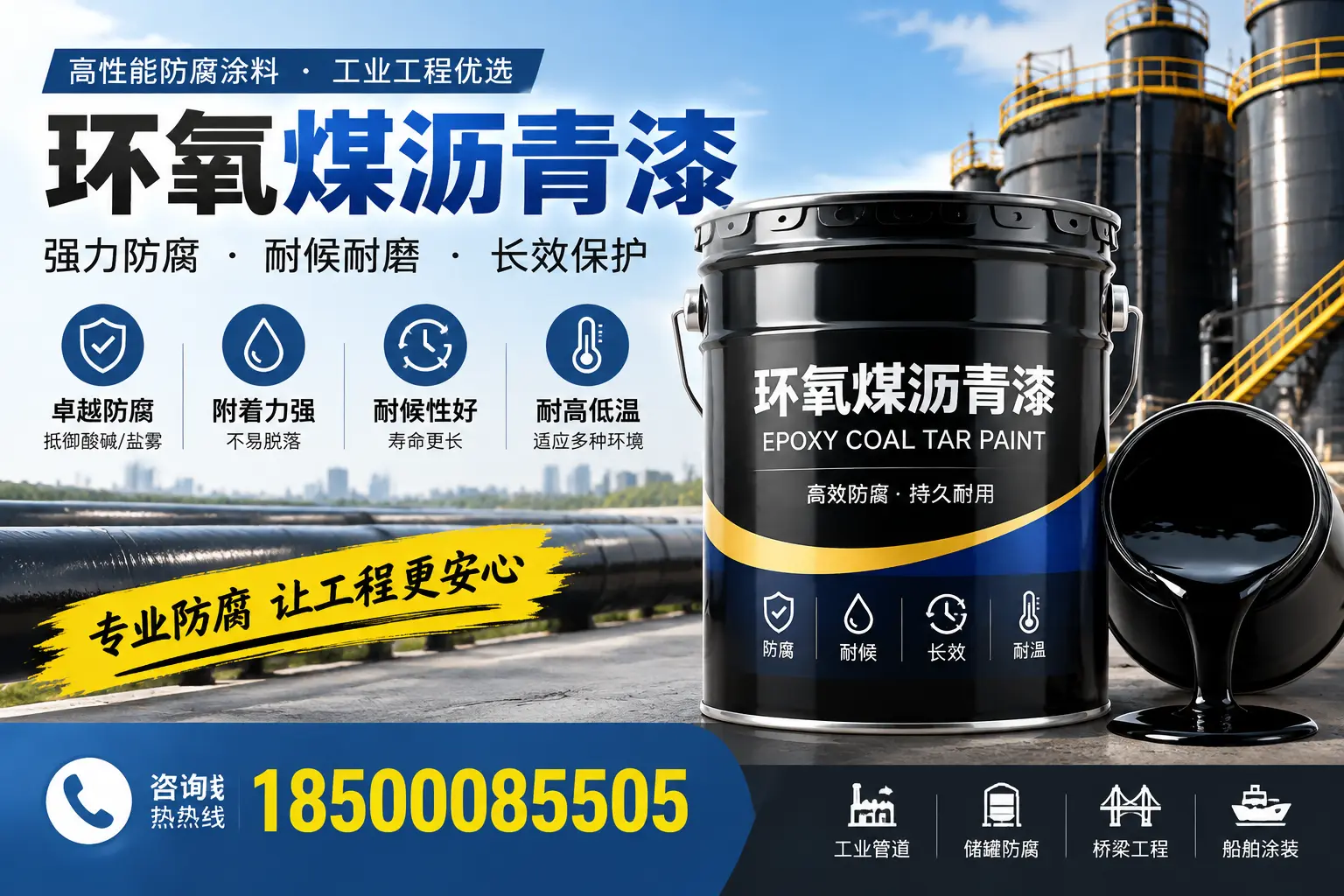 环氧煤沥青漆的施工方法与注意事项，确保在朝阳顺利完成
